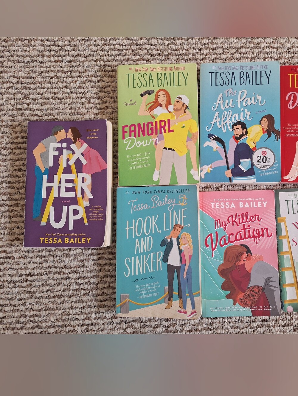 Tessa Bailey Lot Of Books